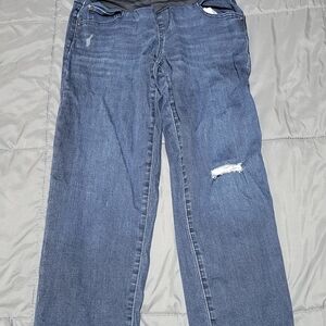 Sonoma Women's Distressed Blue Boyfriend Jeans